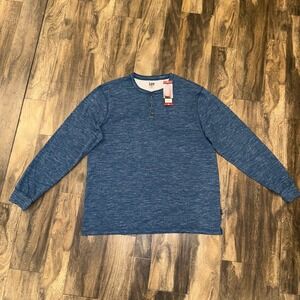 Lee Men's Crew Neck Shirt Long Sleeve Premium Select- The Comfort Henley XL‎